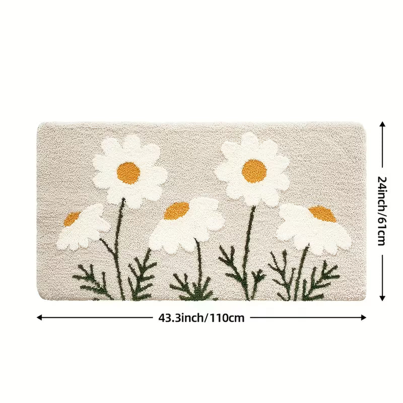 Plush Petal Bath Mat