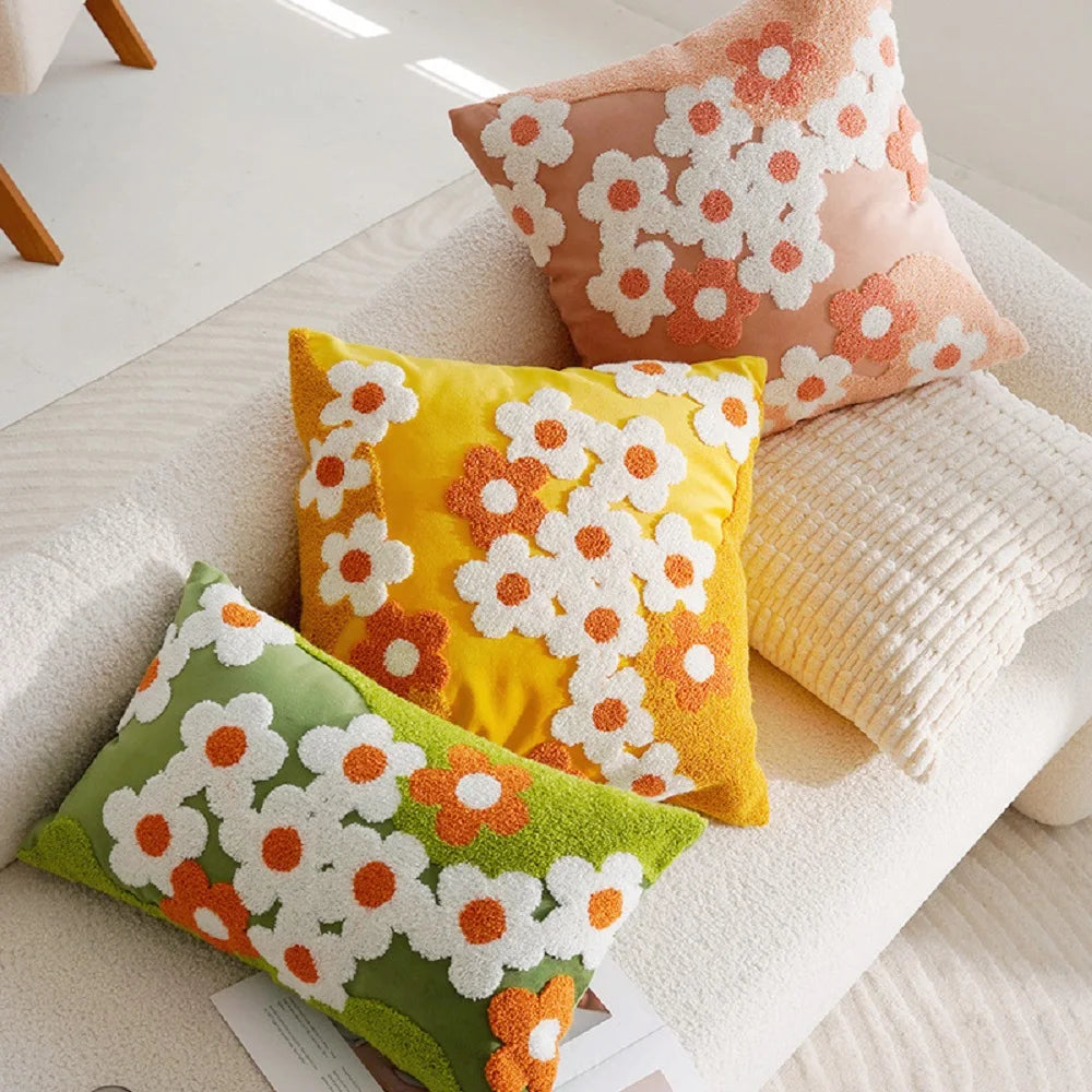 Daisy Tufted Pillow Covers