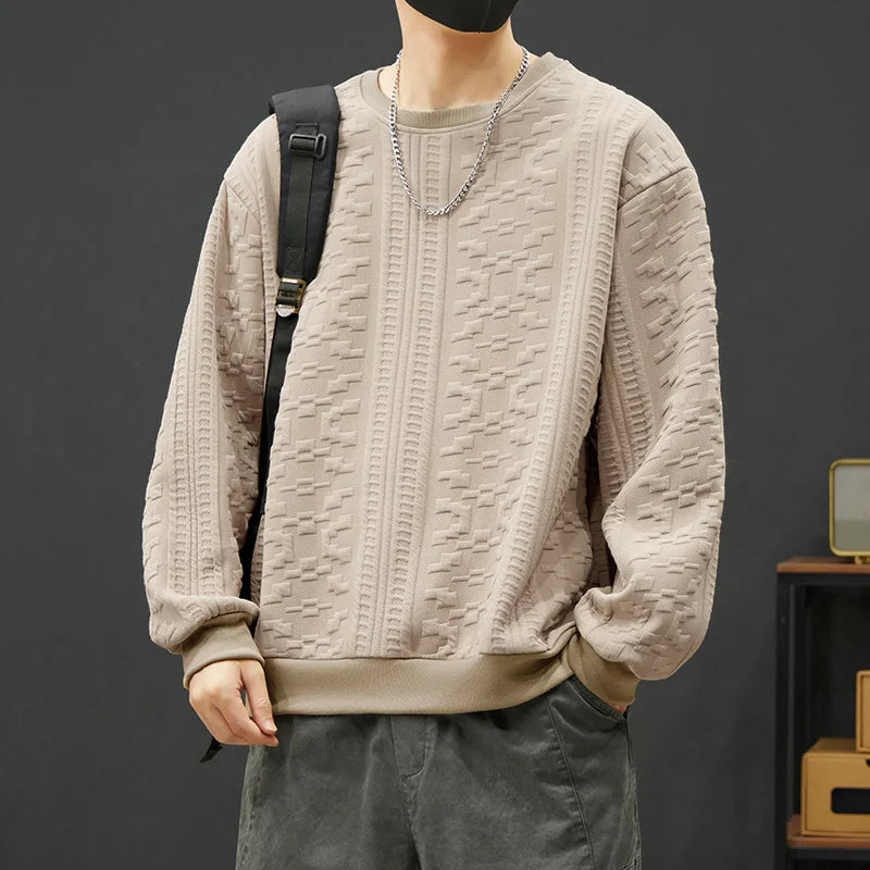 Wolfe Textured Crewneck