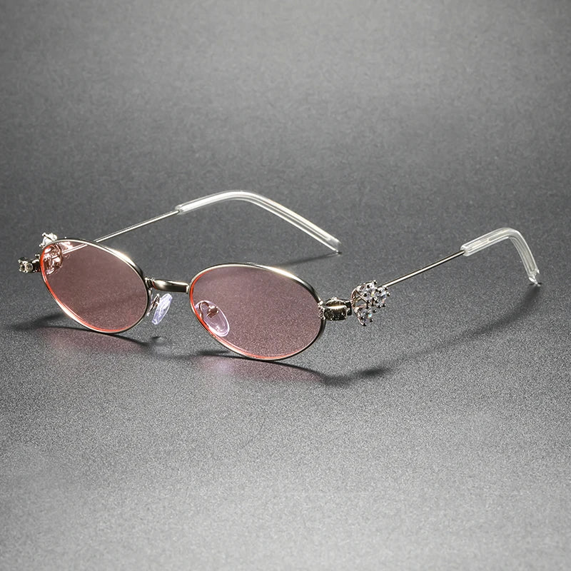 Fleur Crystal Oval Frames