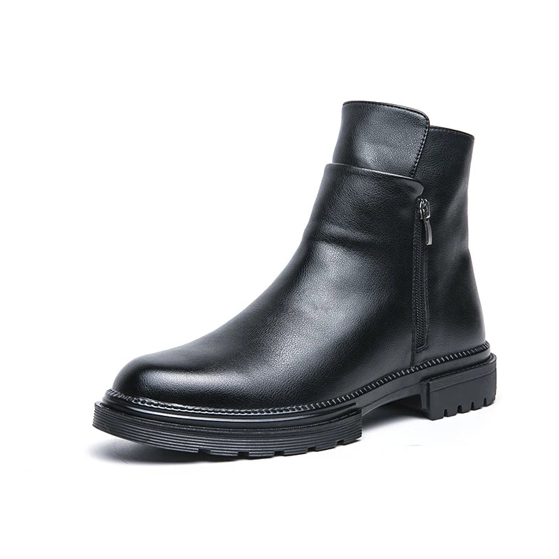 Knox Leather Zip Boot