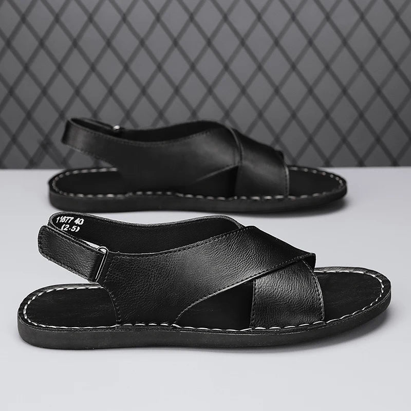 Cesare Leather Sandals