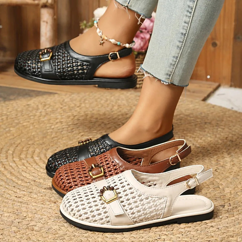 Noémie Woven Sandals