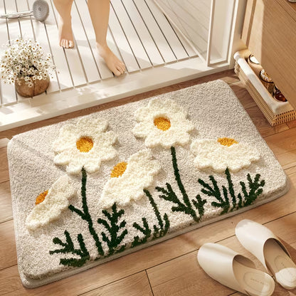 Plush Petal Bath Mat