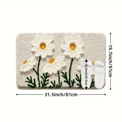 Plush Petal Bath Mat