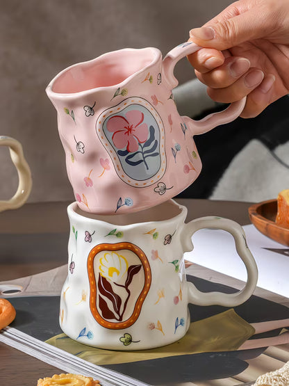 Posie Sculpted Ceramic Mug