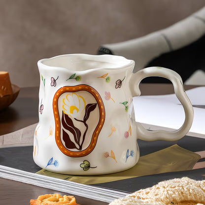 Posie Sculpted Ceramic Mug
