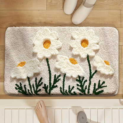 Plush Petal Bath Mat
