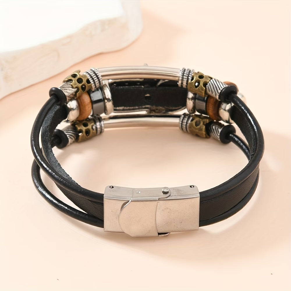Guardian Leather Cuff Bracelet