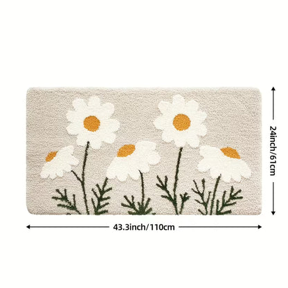 Plush Petal Bath Mat