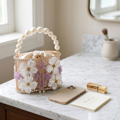 Rosalie Pearl Clutch