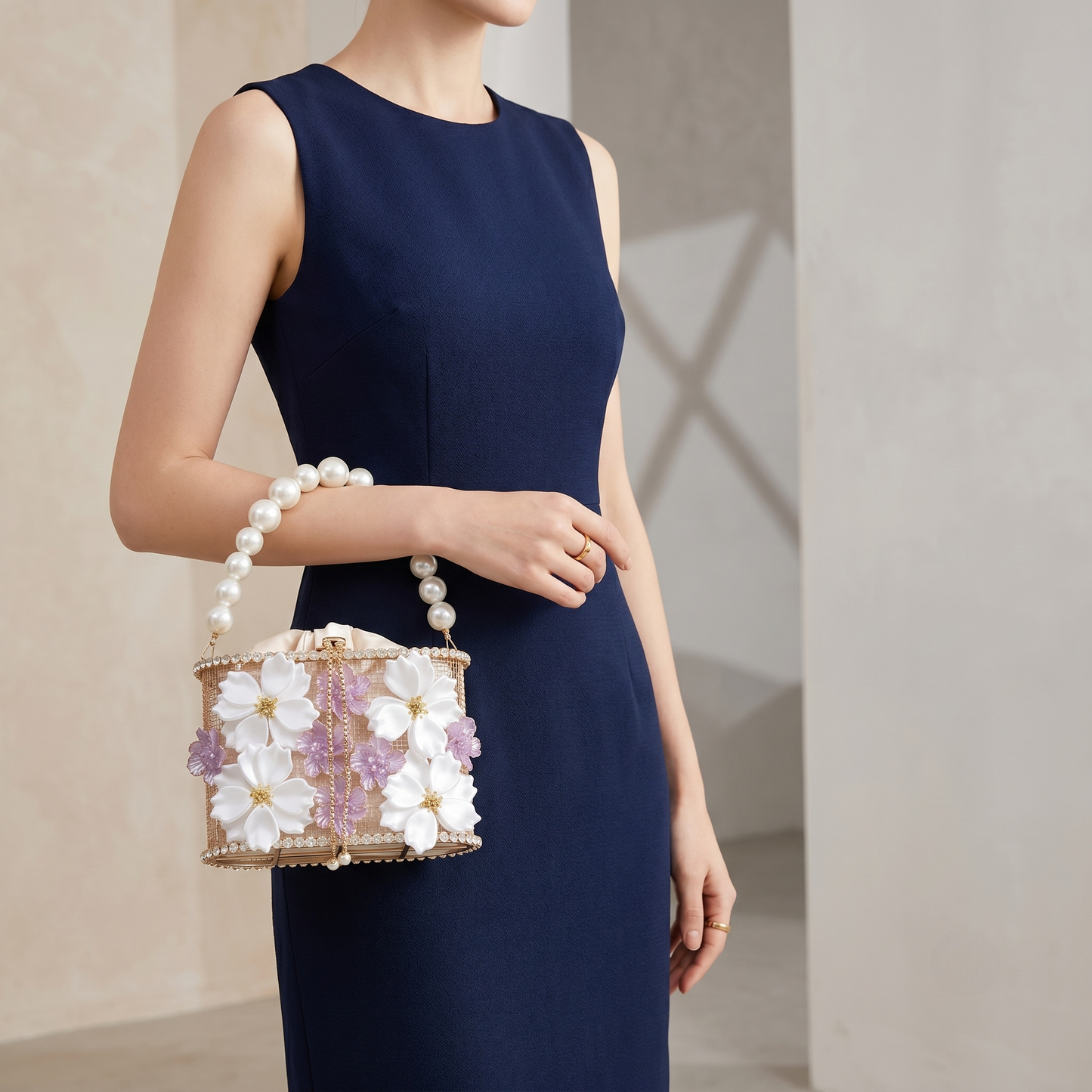 Rosalie Pearl Clutch