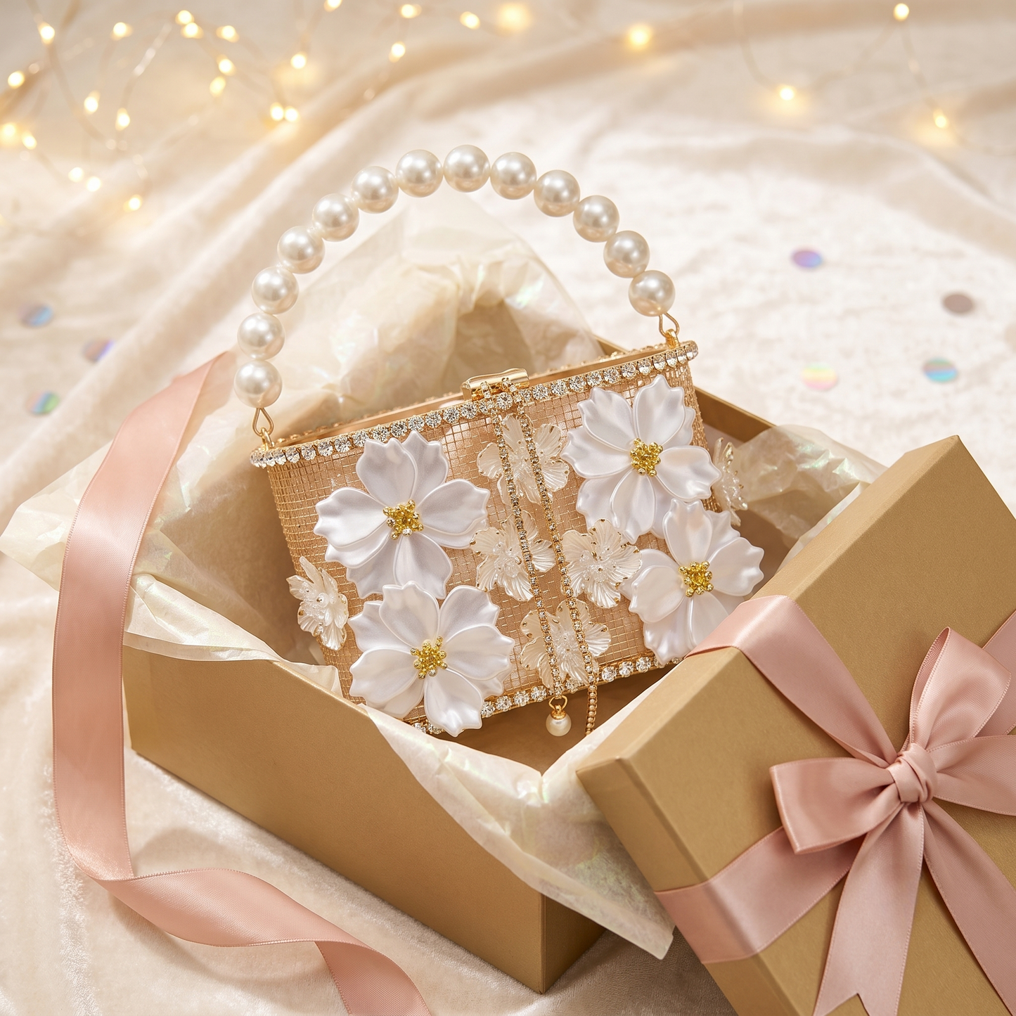 Rosalie Pearl Clutch