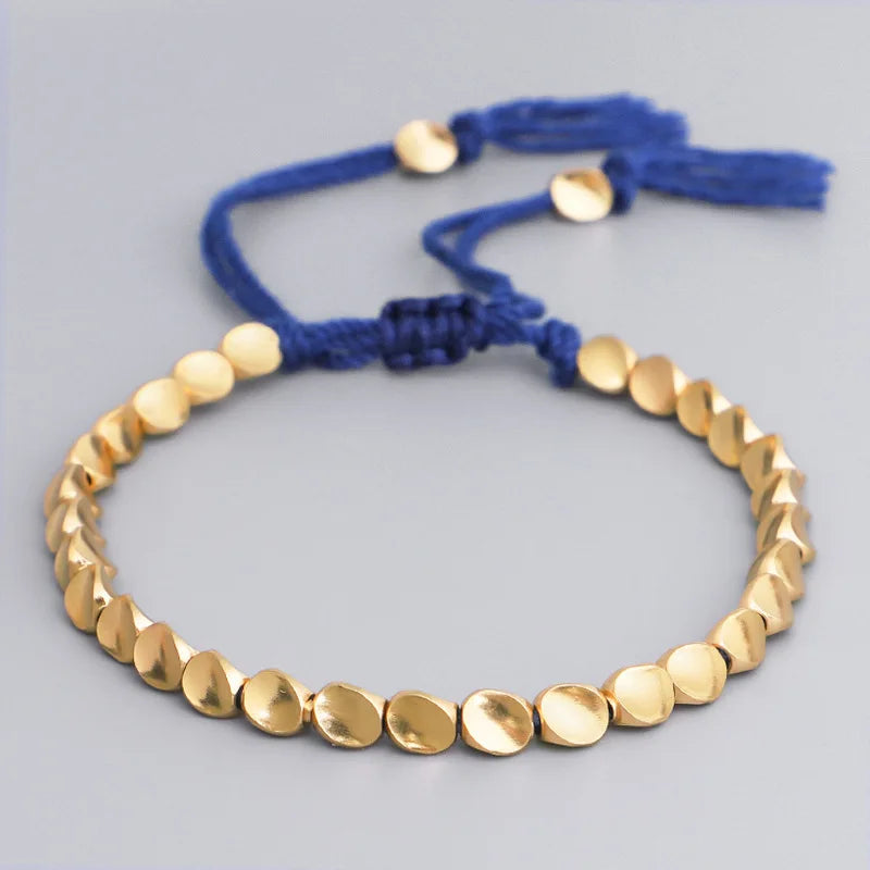Fortune Copper Bead Bracelet