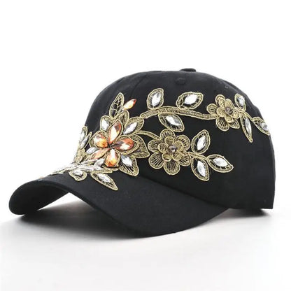Opal Bloom Denim Cap