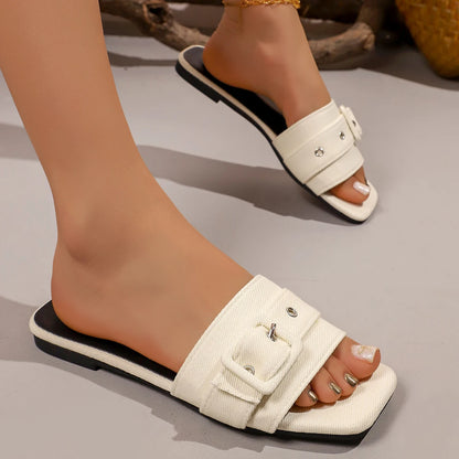 Avery Denim Flats