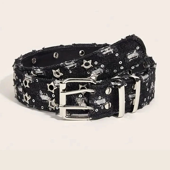 Starlit Denim Punk Belt