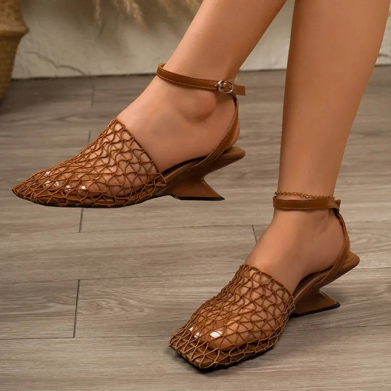 Valentina Mesh Heels