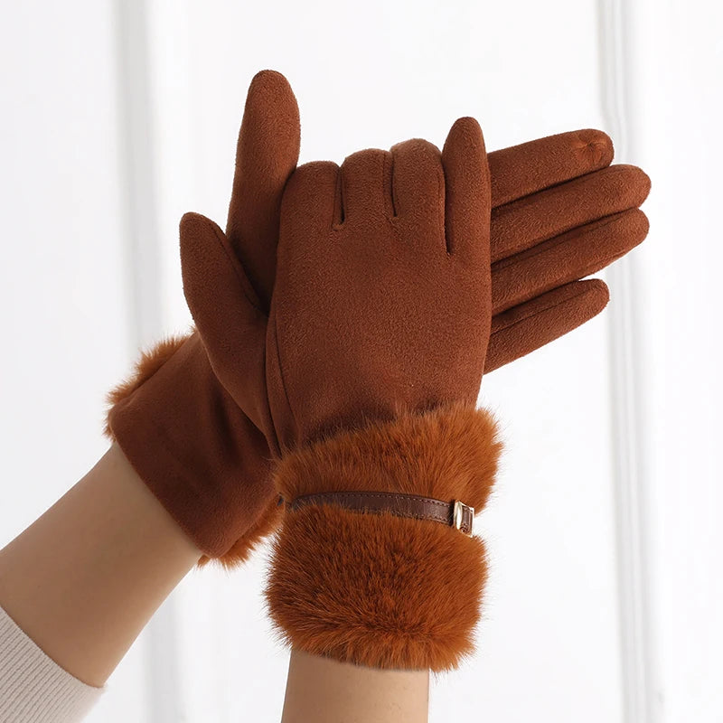 Esmé Fur Accent Gloves
