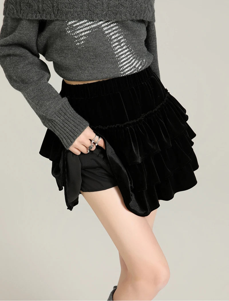Renée Velvet Skirt