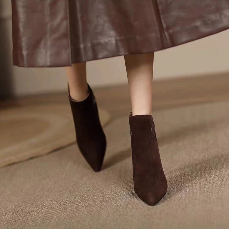 Colette Gold Point Booties