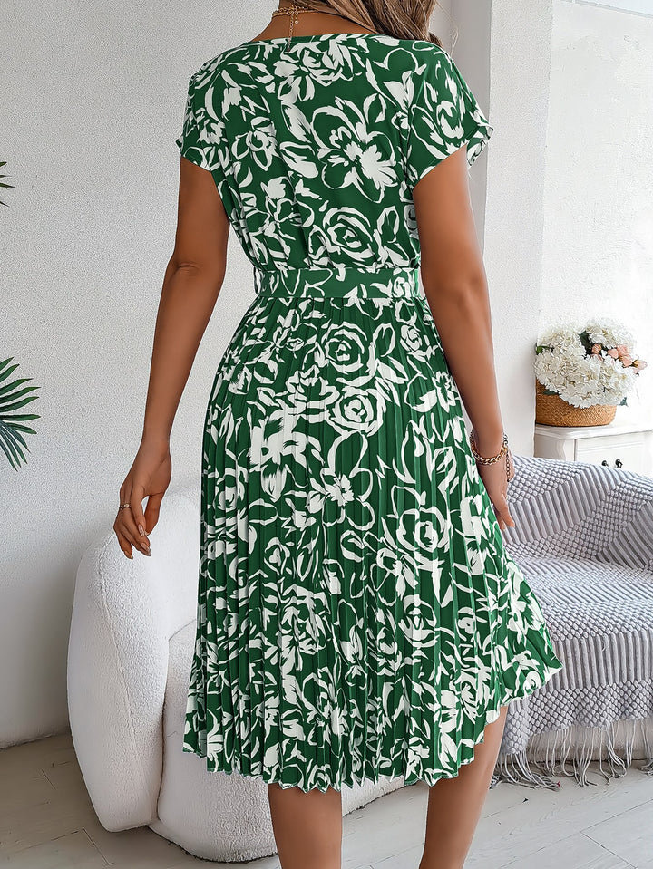 Amelia Garden Pleated Dress