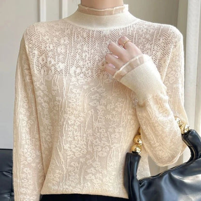 Lena Floral Lace Sweater
