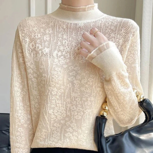 Lena Floral Lace Sweater