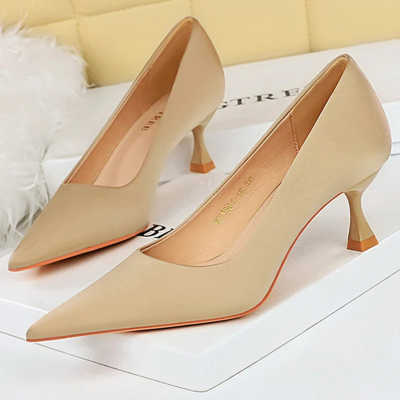 Lucerne Silk Heels