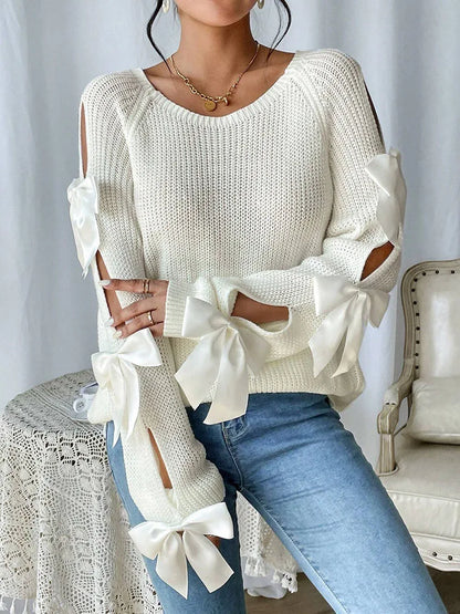Isabelle Bow Sleeve Sweater