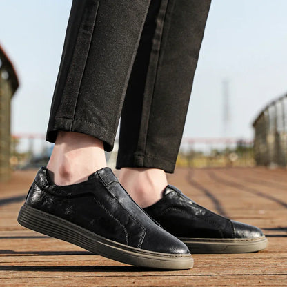Ellis Leather Slip-On Sneakers