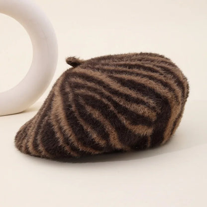 Brigitte Zebra Fur Beret