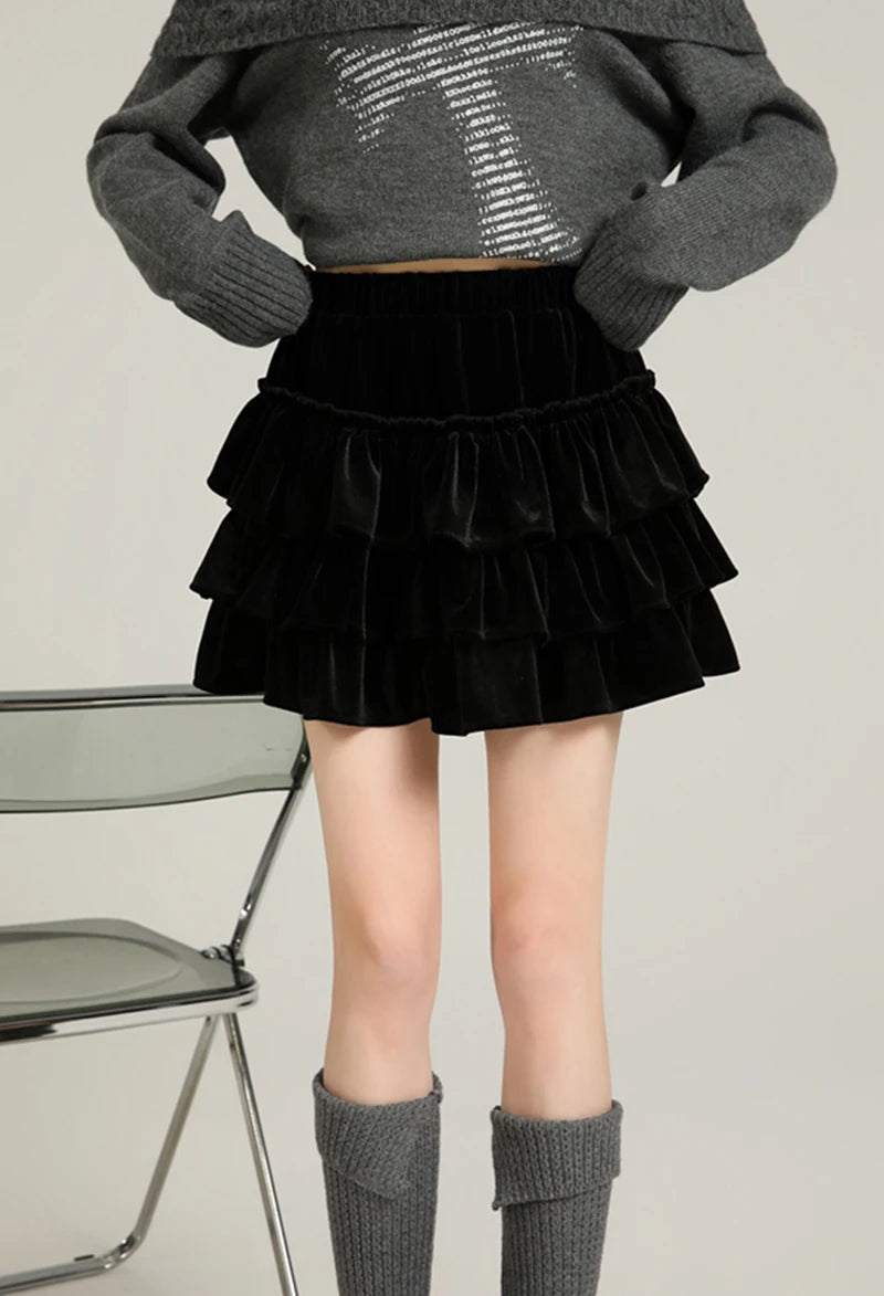 Renée Velvet Skirt