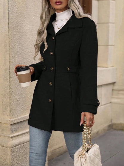 Charlotte Buttoned Trench Coat