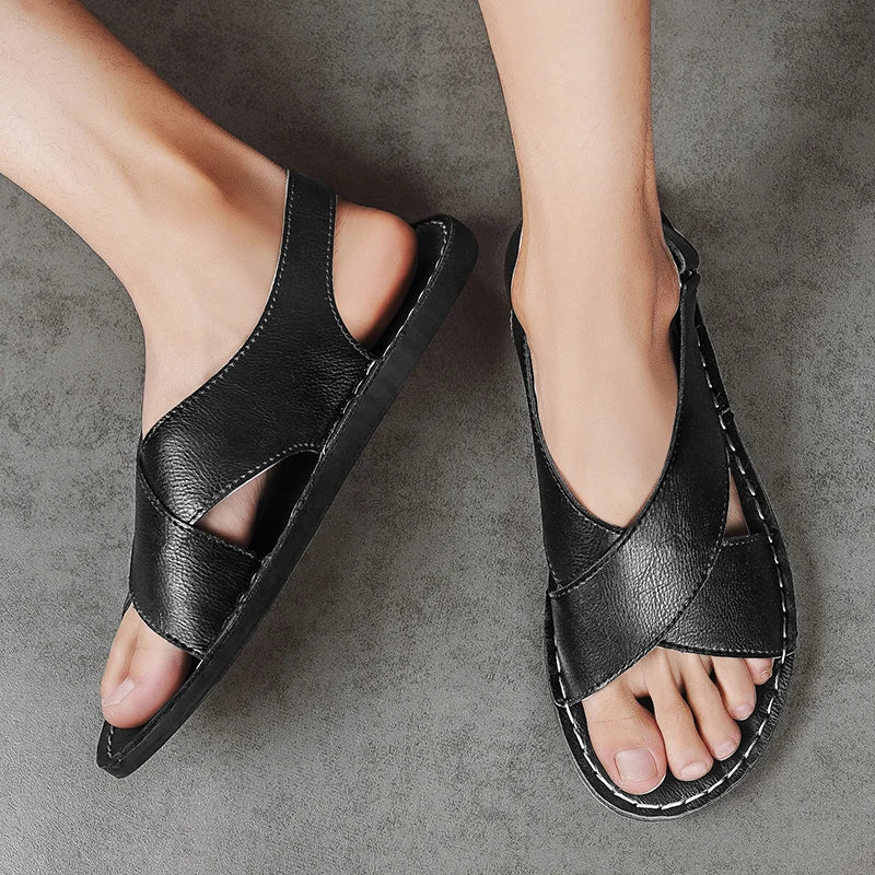 Cesare Leather Sandals