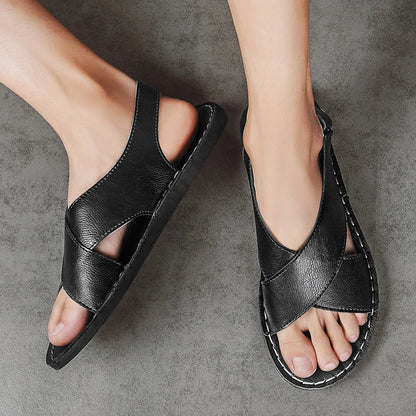 Cesare Leather Sandals