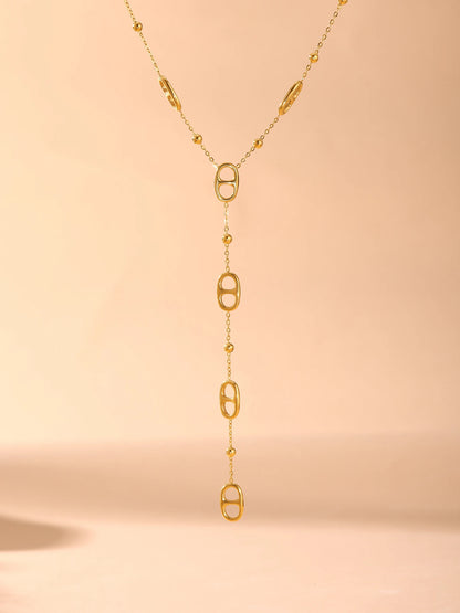 Giselle Sculpted Link Necklace
