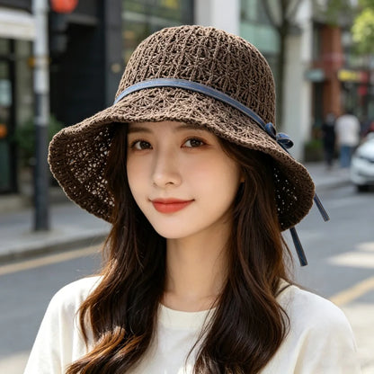 Capri Denim Ribbon Hat