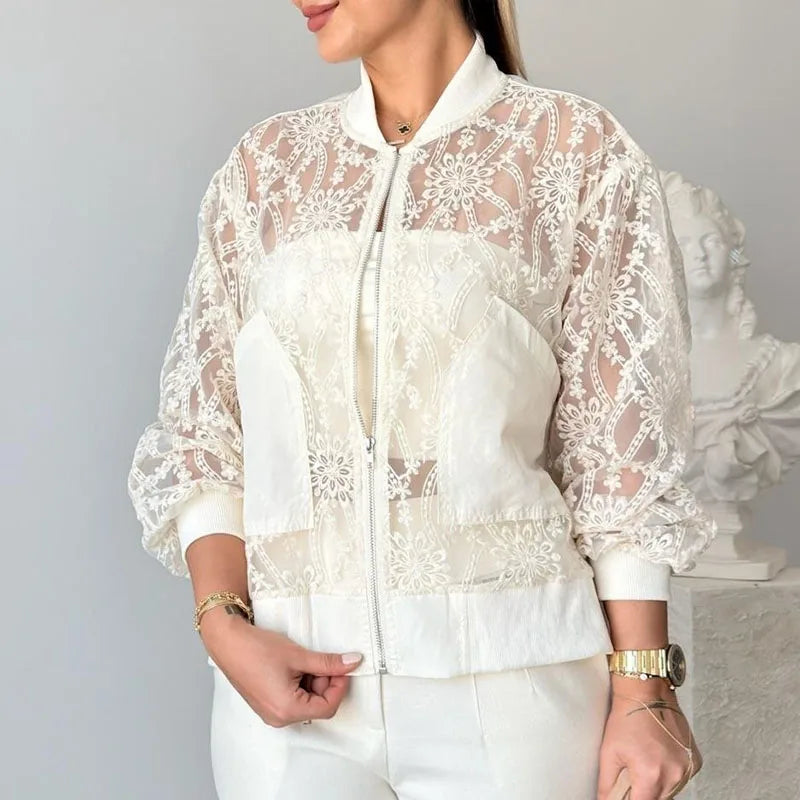 Juliette Lace Bomber