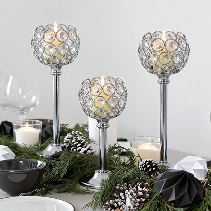 Grandeur Glass Candle Holders