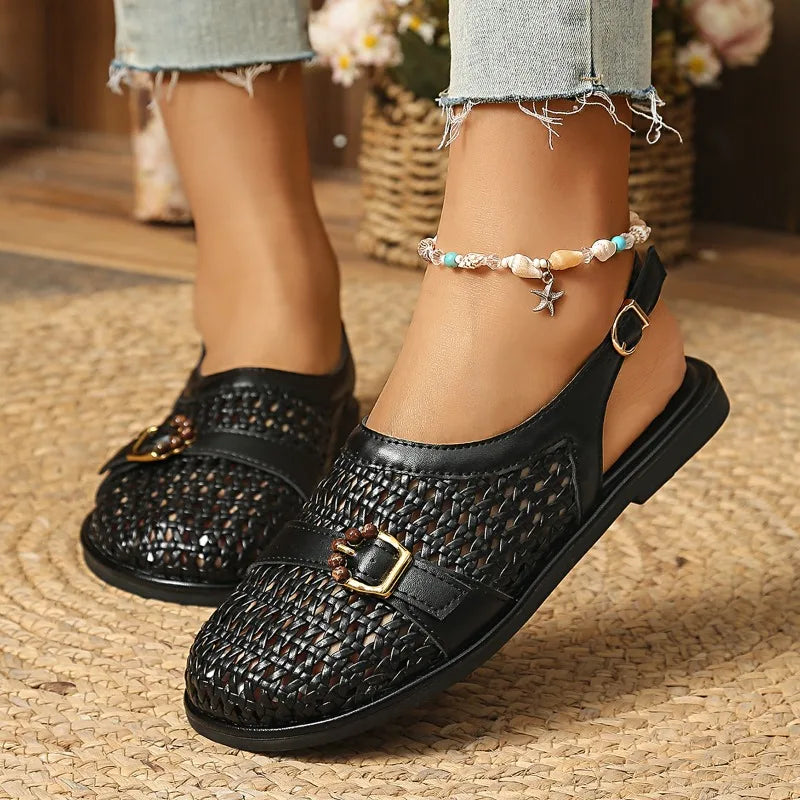 Noémie Woven Sandals