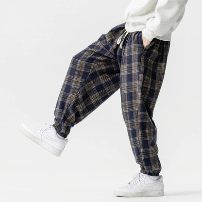 Hudson Plaid Joggers