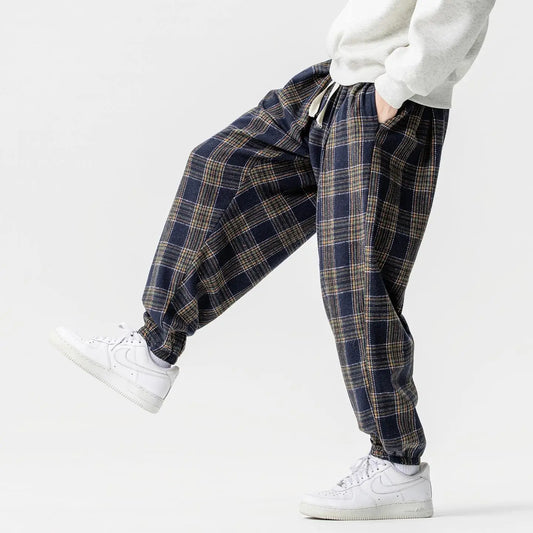 Hudson Plaid Joggers
