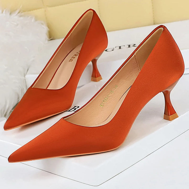 Lucerne Silk Heels
