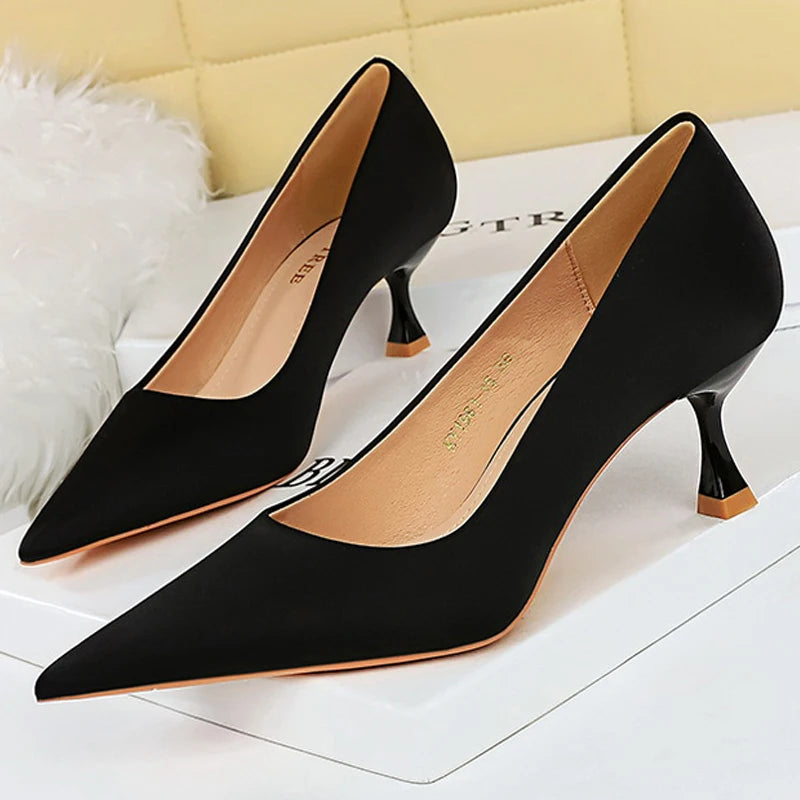 Lucerne Silk Heels