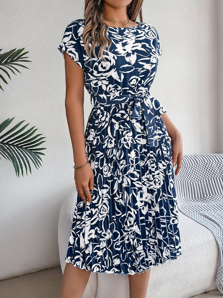 Amelia Garden Pleated Dress