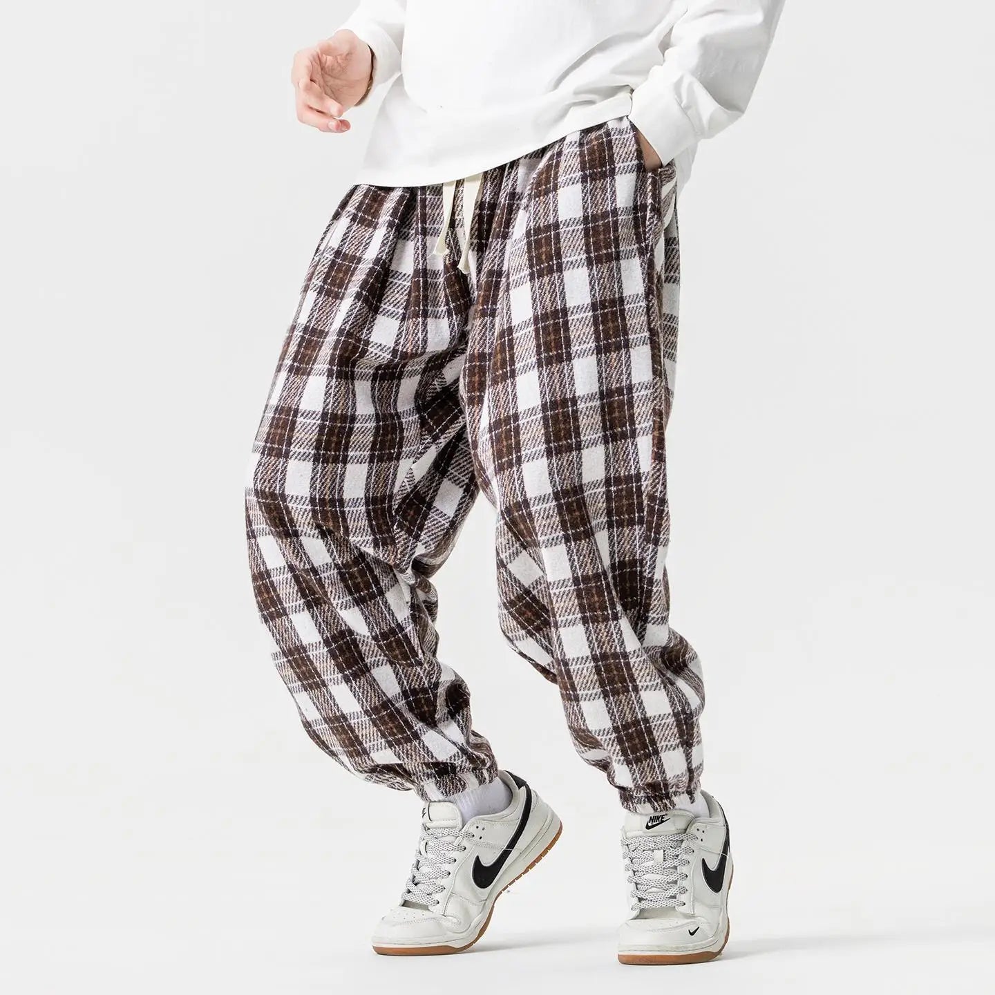 Hudson Plaid Joggers