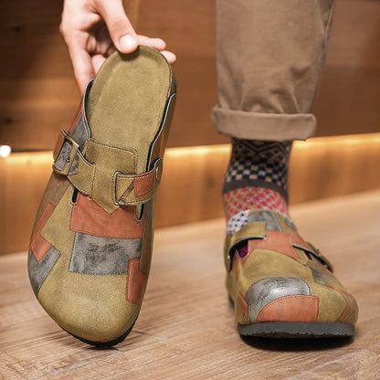 James Artisan Patchwork Clogs