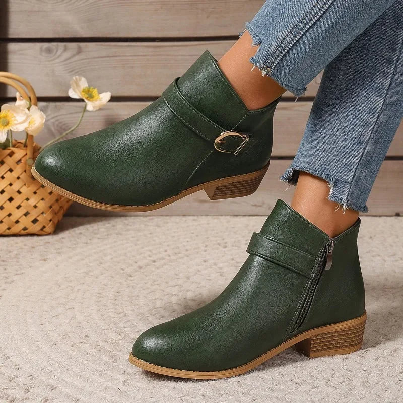Noelle Buckle Boots
