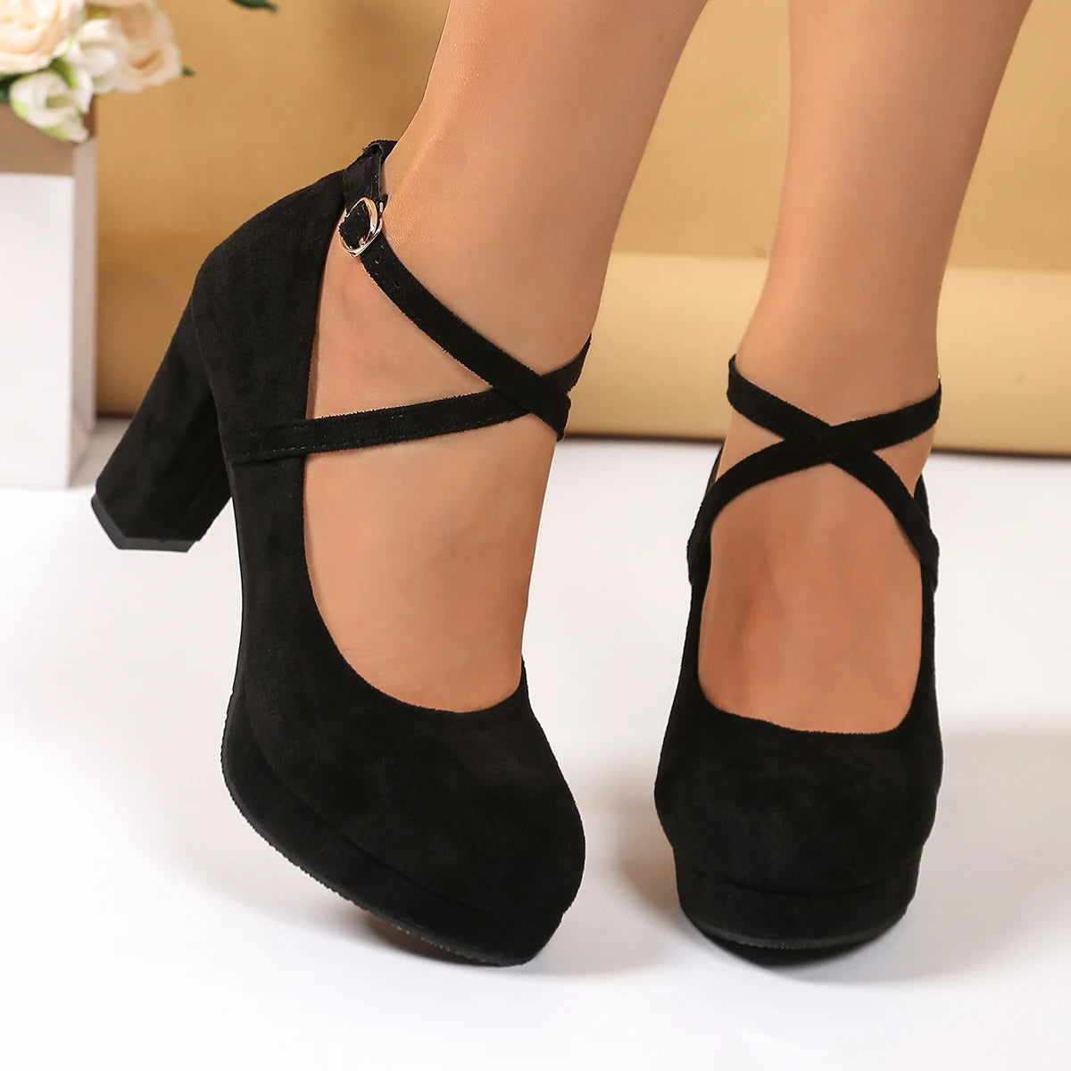 Celine Suede Pumps